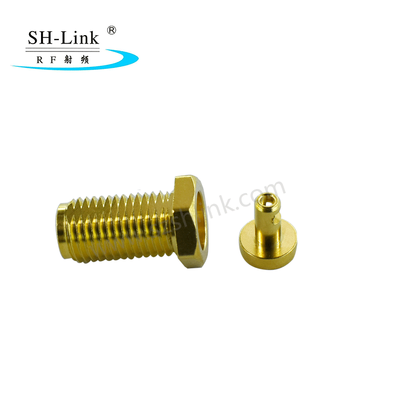 RF coaxial SMA female connector ,bulkhead mount connector